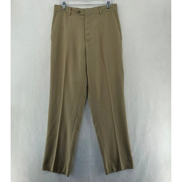 Stafford Other - Stafford Pants Men's 32X32 Khaki Brown Classic Fit Straight Highrise Dress Pants